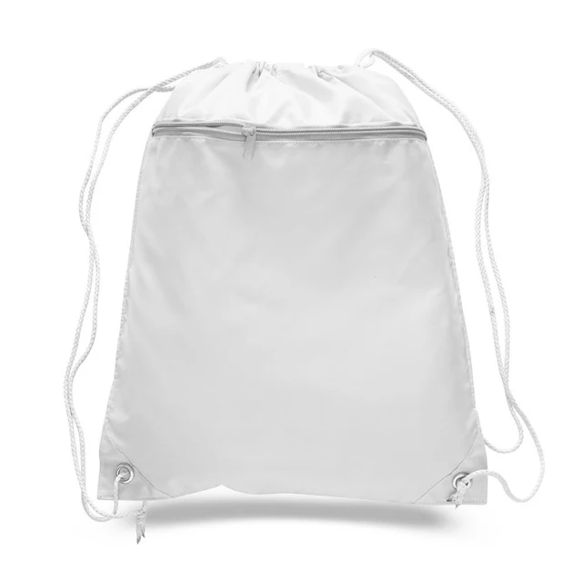 What are the Advantages of Polyester Value Drawstring Bags with Front Zippered Pocket Compared to Regular Ones?
